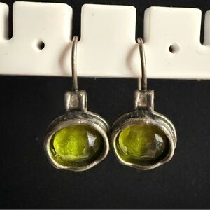Silpada Daintree Rainforest Green Drop Earrings